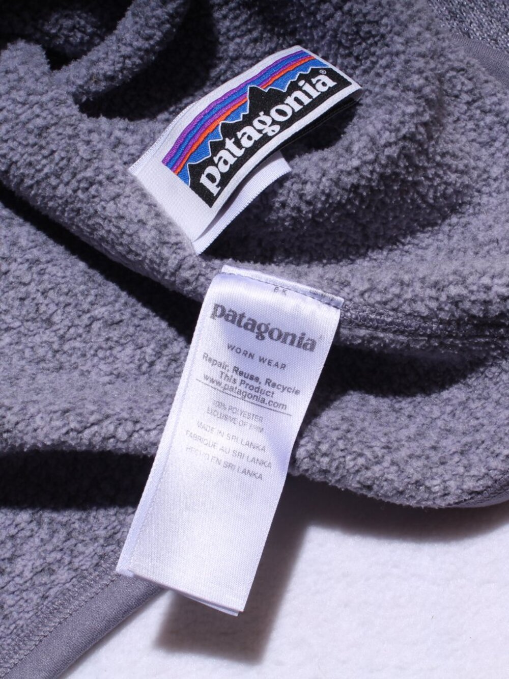 Girls Patagonia Worn Wear Better Sweater 1/4-Zip Long Sleeve Top Size XL 14 - Picture 8 of 10
